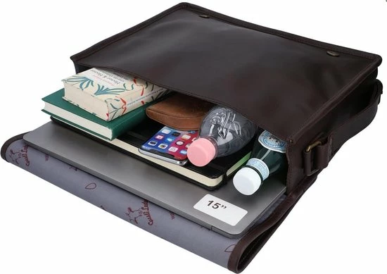 Coupon ๐ GUSTI 'Mitch' Schoudertas | 100% Buffelleer | Bruin | Uniseks | Stijl, Functionaliteit & Flexibiliteit ๐งจ 6 Coupon ๐ GUSTI 'Mitch' Schoudertas | 100% Buffelleer | Bruin | Uniseks | Stijl, Functionaliteit & Flexibiliteit ๐งจ - Afbeelding 4