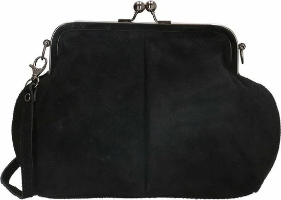 Hete verkoop 𧨠Charm London Suède Beugel Schoudertas Elisa Zwart π 3 Hete verkoop 𧨠Charm London Suède Beugel Schoudertas Elisa Zwart π