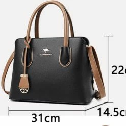 Promo ✨ N3 Collecties Schoudertassen Met Grote Capaciteit Voor Dames Handtassen- Zwart 😀 -Tassen-dames Winkel 550x393 3