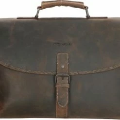 Top 10 ✔️ Old West Longview - Leren Laptoptas 17 Inch - Donkerbruin 👍