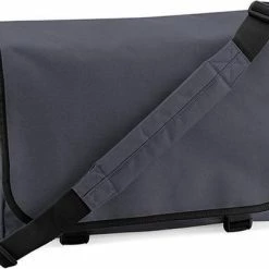 Beste deal 💯 BagBase Messenger Aktetas Met Schouderband Graphite/Grijs 😍