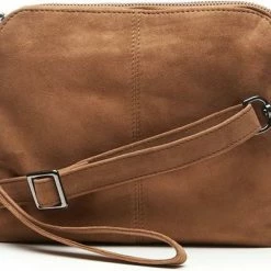 Coupon 💯 Chabo Bags & More Chabo Bags -Bardot Suede - Crossbody - Leer/ Suede - Bruin 🛒