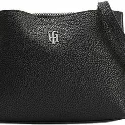 Hete verkoop ✔️ Tommy Hilfiger Element Dames Crossbody Tas Kunstleer - Zwart 🛒