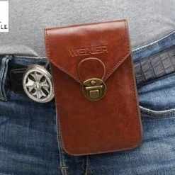 Top 10 😀 San Vitale® - Lederen Telefoon Tas - Heuptas - Zwart 😉 -Tassen-dames Winkel 550x403 3