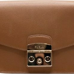 Groothandel 🥰 Furla Metropolis S Crossbody Dames Tas - Cognac 😍