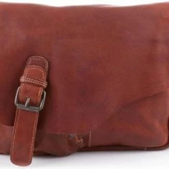 Uitgang 🔔 Bear Design Lauro Leren Klep Schoudertas - Cognac 🎉 -Tassen-dames Winkel 550x409 1