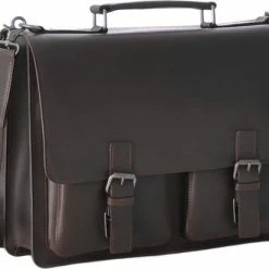 Goedkoop 🥰 Leonhard Heyden Dakota Aktetas 2-vaks 13 Inch - Bruin 🤩