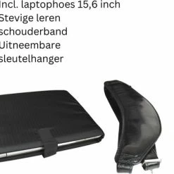Coupon ❤️ Ralp Boyer Laptoptas Echt Leer Zwart - Aktetas/Documententas - 15.6 Inch Laptophoes - Laptoptas - Werktas -A4 Formaat - Kantoortas - Echt Leer - Cijferslot - Schouderband 😉 -Tassen-dames Winkel 550x416 3