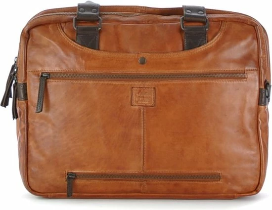 Beste deal 😀 Bear Design Leandro Leren Laptoptas - 15 Inch - Cognac / Bruin ❤️ 11 Beste deal 😀 Bear Design Leandro Leren Laptoptas - 15 Inch - Cognac / Bruin ❤️ - Afbeelding 9