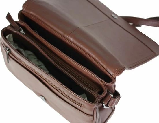 Gloednieuw π Emco Klassieke Damestas Stewardess Vakkentas Leer π 6 Gloednieuw π Emco Klassieke Damestas Stewardess Vakkentas Leer π - Afbeelding 4