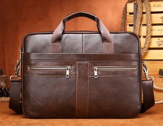 Begroting ⌛ Laptoptas 15 6 Inch Schoudertas Handtas Tas Bruin Leer - Urban U® 👏 11 Begroting ⌛ Laptoptas 15 6 Inch Schoudertas Handtas Tas Bruin Leer - Urban U® 👏 - Afbeelding 9