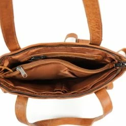 Flash-uitverkoop 🌟 Bear Design Jilike Leren Shopper / Schoudertas - Cognac 👍 -Tassen-dames Winkel 550x429 3