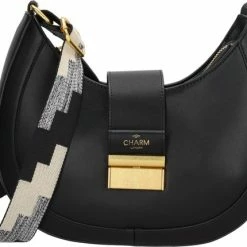 Beste Verkoop ๐ Charm Schoudertas Zwart Synthetisch 472240 - Dames - Maat 1 ๐