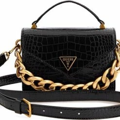 Coupon ๐ Guess Dames Schoudertassen Retour Mini Top Handle - Zwart ๐ฏ