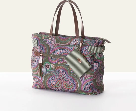 Flash-uitverkoop ✨ Oilily Helena Paisley 👜 Handbag Cypres 😀 12 Flash-uitverkoop ✨ Oilily Helena Paisley 👜 Handbag Cypres 😀 - Afbeelding 10