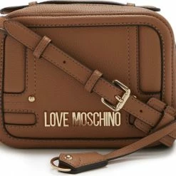Tassen-dames Winkel 48 Top 10 😍 Love Moschino Dames Crossbody Tas Kunstleer - Bruin 👍