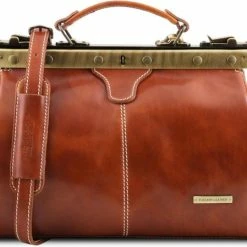 Groothandel 🎉 Tuscany Leather - Leren Dames Dokterstas Michelangelo - Bruin - TL10038 🎉 -Tassen-dames Winkel 550x449