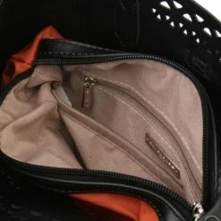 Beste Verkoop 🧨 Geperforeerde Tas David Jones - Zwart 5905-1 🌟 -Tassen-dames Winkel 550x450 6