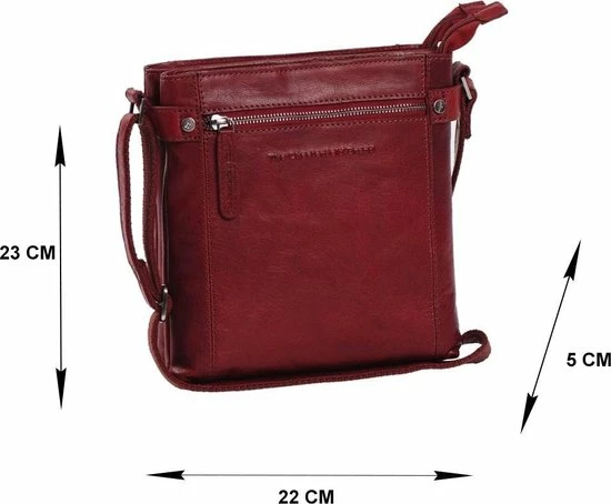 Uitgang π The Chesterfield Brand Leren Schoudertas Rood Laos π 8 Uitgang π The Chesterfield Brand Leren Schoudertas Rood Laos π - Afbeelding 6