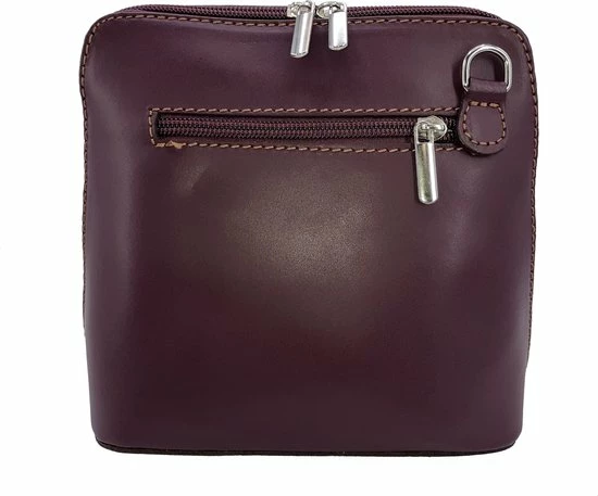 Coupon π Paars Vera Pelle Italiaans Leren Schoudertasje (rits Rondom) π 5 Coupon π Paars Vera Pelle Italiaans Leren Schoudertasje (rits Rondom) π - Afbeelding 3