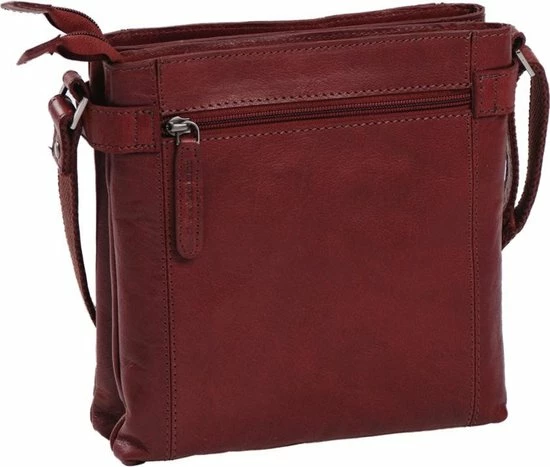 Uitgang π The Chesterfield Brand Leren Schoudertas Rood Laos π 4 Uitgang π The Chesterfield Brand Leren Schoudertas Rood Laos π - Afbeelding 2