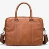 Gloednieuw ⌛ Laptoptas 14 Inch Schoudertas Heren Handtas Waterdichte Tas Leder Cognac - Urban U® ⌛ -Tassen-dames Winkel 550x467 5