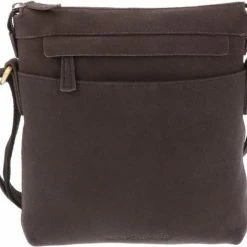 Goedkoopste 😀 MoreThanHip Compacte Schoudertas Van Mat Eco-Leer - Damestas - Donkertaupe 🎉