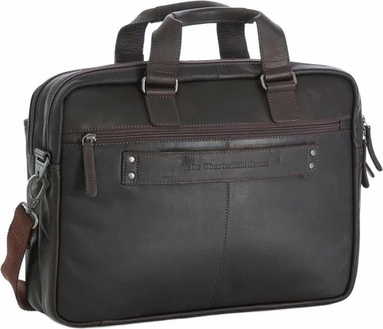 Nieuw ✨ Chesterfield Rob Laptoptas 15" Schoudertas Brown ⭐ 5 Nieuw ✨ Chesterfield Rob Laptoptas 15" Schoudertas Brown ⭐ - Afbeelding 3