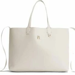 Beste Pirce ✔️ Tommy Hilfiger Iconic Tommy Tote Feather White 👍