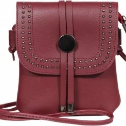 Flash-uitverkoop ✨ Shaghafi Kleine Handtas , Kunstleer , Rood , 21 X 25 X 6 Cm. 😍