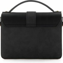 Promo 🎁 Violet Hamden Essential Bag Dames Crossbody Tas Leer - Zwart ✨ -Tassen-dames Winkel 550x486