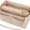 Top 10 👏 NEPAK Handtas Organisator, Vilten Tas Organisator Voor Vrouwen Handtas, Afneembare Rits Tas, Beige 🧨