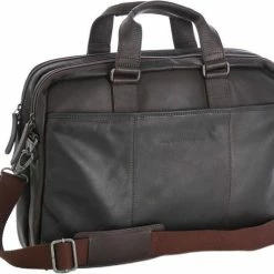 Tassen-dames Winkel 32 Nieuw ✨ Chesterfield Rob Laptoptas 15" Schoudertas Brown ⭐