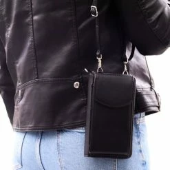 Begroting 🔔 Geen Merk Aanduiding VIQRI - Compact Telefoontasje - Portemonnee Tas - Tas - RFID Anti Skim - Portemonnee - Dames - Cadeautip - Zwart - Zilver - Crossbody Tas 👍 -Tassen-dames Winkel 550x490 1