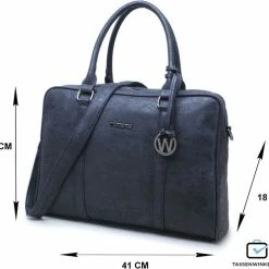 Top 10 🎁 Wimona Luciana 2010 Dames Laptoptas - 15,6 Inch - Zwart 💯 -Tassen-dames Winkel 550x496 3