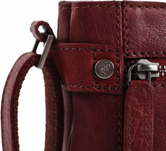 Uitgang π The Chesterfield Brand Leren Schoudertas Rood Laos π 7 Uitgang π The Chesterfield Brand Leren Schoudertas Rood Laos π - Afbeelding 5