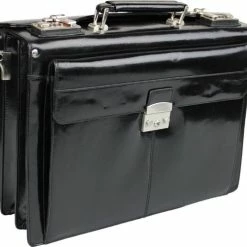 Coupon ❤️ Ralp Boyer Laptoptas Echt Leer Zwart - Aktetas/Documententas - 15.6 Inch Laptophoes - Laptoptas - Werktas -A4 Formaat - Kantoortas - Echt Leer - Cijferslot - Schouderband 😉