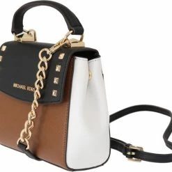 Nieuw ⭐ Michael Kors - Black Brown KARLA Satchel Shoulder Bag ✨ -Tassen-dames Winkel 550x505 5