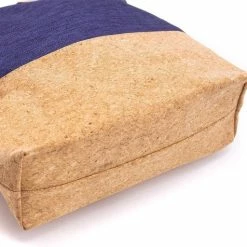 Aanbiedingen 🧨 Merkloos Duurzame Shopper Schoudertas Half Kurk / Half Stof Blauw 🤩 -Tassen-dames Winkel 550x512 1