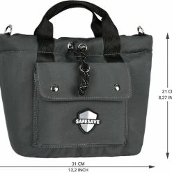 Kopen 🤩 SafeSave Schoudertas – Tas – Shopper – Waterafstotend - Grijs 🔥 -Tassen-dames Winkel 550x512 4