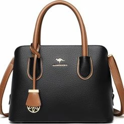 Promo โจ N3 Collecties Schoudertassen Met Grote Capaciteit Voor Dames Handtassen- Zwart ๐