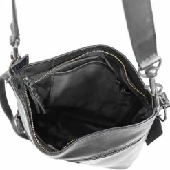 Hete verkoop 😍 Bear Design Caprica Leren Hobotas / Schoudertas - Zwart 👏 -Tassen-dames Winkel 550x522 2