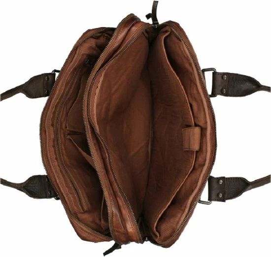 Beste deal 😀 Bear Design Leandro Leren Laptoptas - 15 Inch - Cognac / Bruin ❤️ 4 Beste deal 😀 Bear Design Leandro Leren Laptoptas - 15 Inch - Cognac / Bruin ❤️ - Afbeelding 2