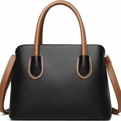 Promo ✨ N3 Collecties Schoudertassen Met Grote Capaciteit Voor Dames Handtassen- Zwart 😀 -Tassen-dames Winkel 550x524 4