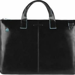 Promo ❤️ Piquadro Blue Square Expandable Slim Computer Bag 15.6 Black ✨ -Tassen-dames Winkel 550x525 4