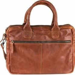 Uitgang ๐ Dutch-Bag Amsterdam Leren Laptoptas 17 Inch Donkerbruin - Chill-Line Leder - Handgemaakt In NL - Premium Leer โ๏ธ