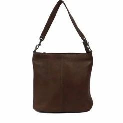 Kopen 💯 Bear Design Caprica Leren Hobotas / Schoudertas - Donkerbruin 👏
