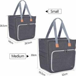 Kopen ⭐ Luxja Zak Voor Wol, Tas, Breien, Haakzakken Voor Onvoltooide Projecten, Haaknaalden En Andere Accessoires (geen Accessoires Inbegrepen), Grijs 😉 -Tassen-dames Winkel 550x547