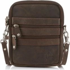 Promo 🧨 Bear Design Vikas Leren Crossbodytas / Schoudertas - Cognac 🔔 -Tassen-dames Winkel 550x549 4