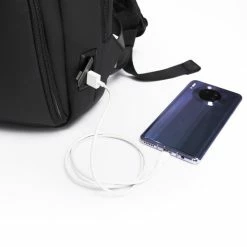 Uitgang 🔔 Bange Rugtas - 15,6 Inch - Laptop Rugzak - USB-aansluiting - Waterafstotend - Zwart - Incl. Smart Thermosfles 🛒 -Tassen-dames Winkel 550x550 193